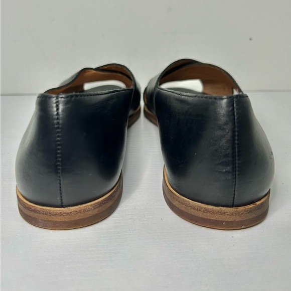 Madewell The Blaine Crisscross Flat Black Leather Size 7.5 - Picture 7 of 16